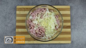 Sonkás-sajtos rizsgombóc recept, sonkás-sajtos rizsgombóc elkészítése 3. lépés