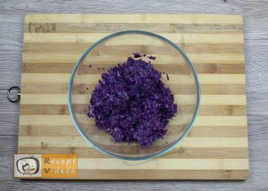 Lilakáposzta fasírt recept, lilakáposzta fasírt elkészítése 1. lépés