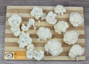 Karfiol rudacskák recept, karfiol rudacskák elkészítése 1. lépés