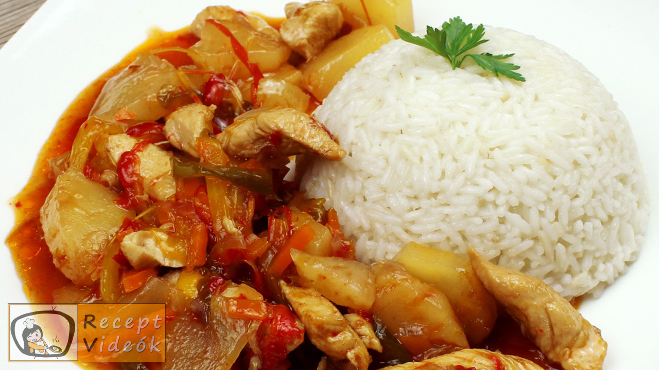 Kínai édes-savanyú csirke recept elkészítése - Recept Videók Kínai édes-savanyú csirke recept elkészítése - Recept Videók