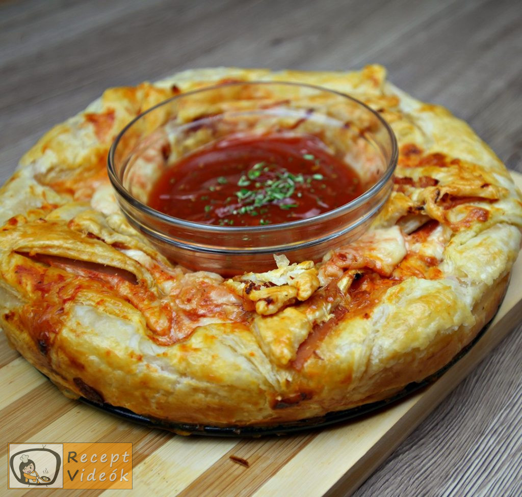 Pizza koszorú recept, pizza koszorú elkészítése - Recept Videók