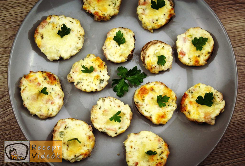 Sajtkrémmel töltött gomba recept, sajtkrémmel töltött gomba elkészítése - Recept Videók