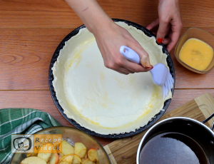 Almás piterózsa recept, almás piterózsa elkészítése 6. lépés