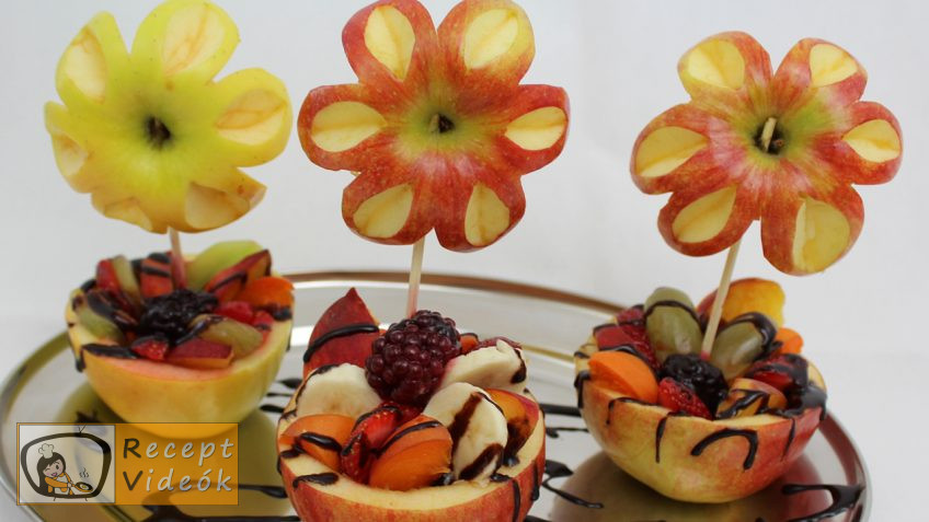 Gyümölcskehely almavirággal