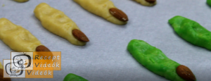 Halloweeni süti recept (halloween-i boszorkány ujjak) 6. lépés
