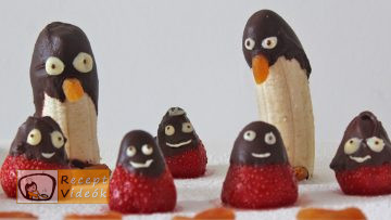 Banán pingvinek recept, banán pingvinek elkészítése - Recept Videók