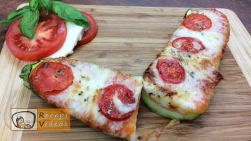 Cukkinipizza recept, cukkinipizza elkészítése - Recept Videók