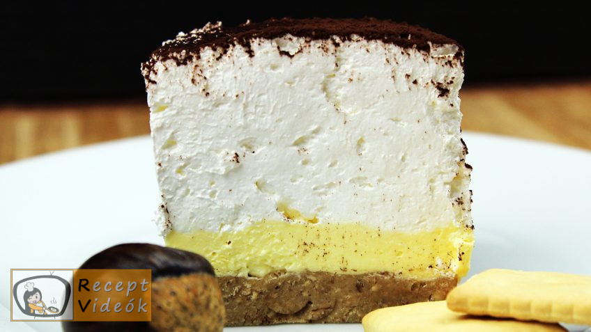 Krémes gesztenyekocka sütés nélkül