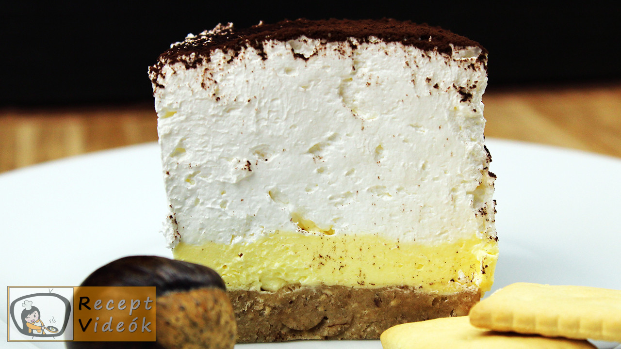 gesztenyekocka (sütés nélkül) recept, gesztenyekocka (sütés nélkül) elkészítése - Recept Videók