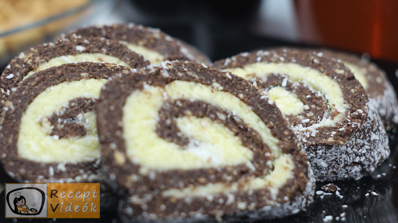 Kókuszos keksztekercs recept, kókuszos keksztekercs elkészítése - Recept Videók Kókuszos keksztekercs recept, kókuszos keksztekercs elkészítése - Recept Videók