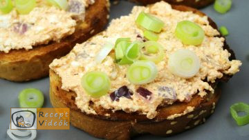 Lilahagymás körözött recept, lilahagymás körözött elkészítése - Recept Videók