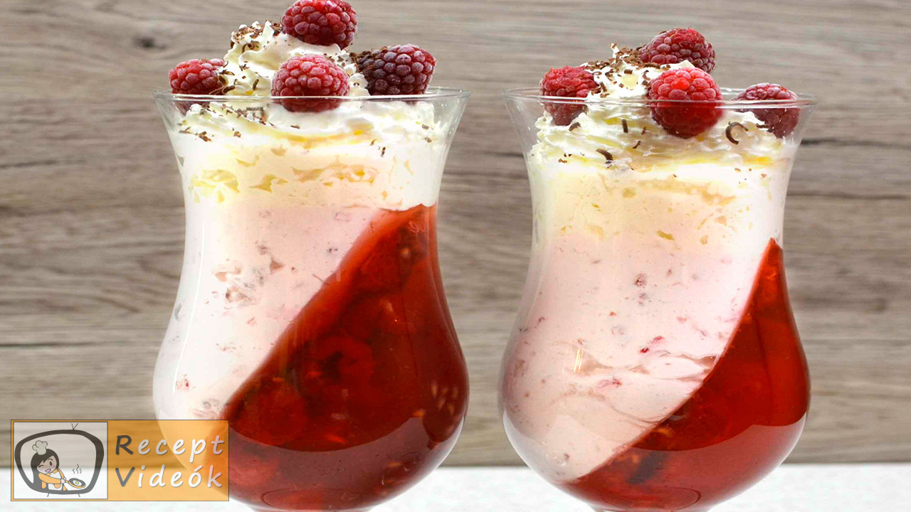 Málnás parfé recept, málnás parfé elkészítése - Recept Videók Málnás parfé recept, málnás parfé elkészítése - Recept Videók