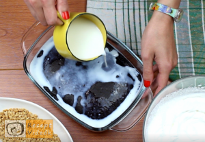 Mogyorós-étcsokoládés süti recept, mogyorós-étcsokoládés süti elkészítése 3. lépés