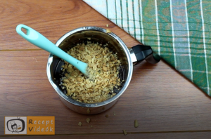 Mogyorós-étcsokoládés süti recept, mogyorós-étcsokoládés süti elkészítése 5. lépés