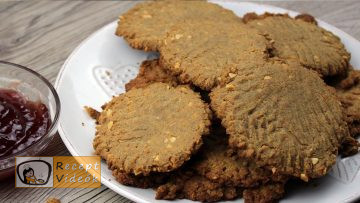 Mogyoróvajas keksz recept, mogyoróvajas keksz elkészítése - Recept Videók
