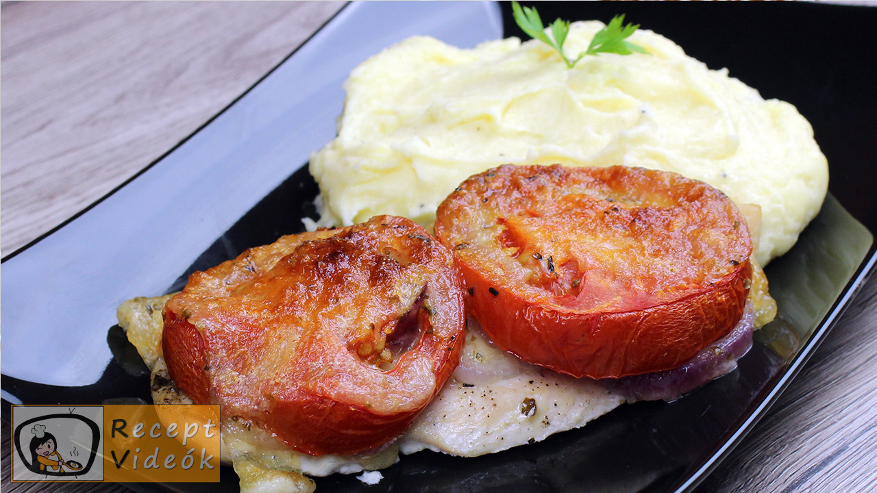Mozzarellás paradicsomos csirke recept elkészítése - Recept Videók