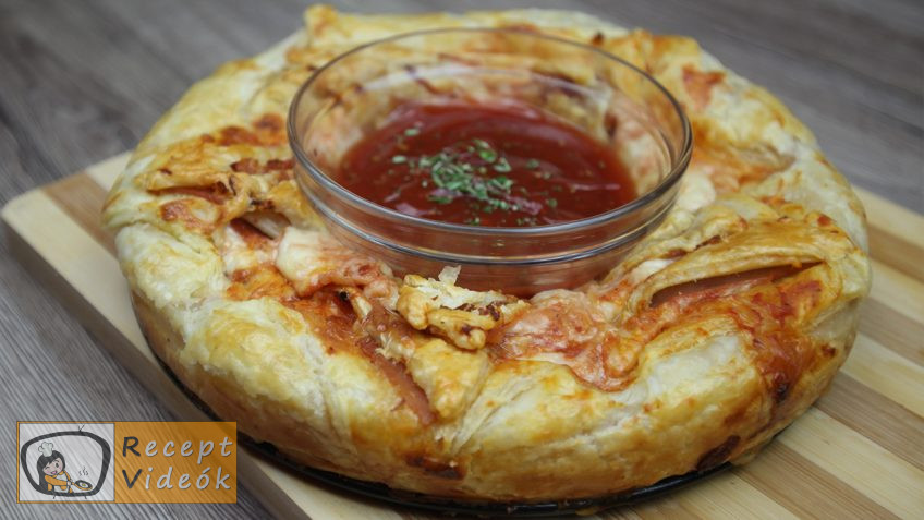 Pizza koszorú recept, pizza koszorú elkészítése - Recept Videók
