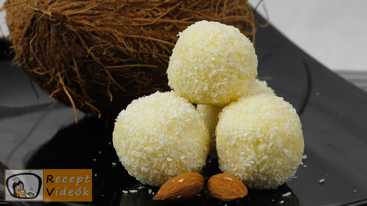 Raffaello golyó recept, raffaello golyó elkészítése - Recept Videók Raffaello golyó recept, raffaello golyó elkészítése - Recept Videók