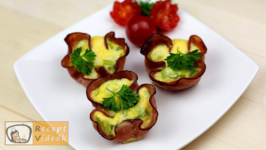 Sonkás tojás muffin