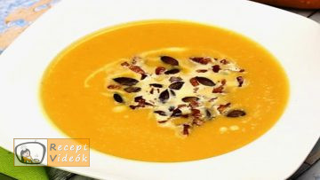 sütőtök krémleves recept, sütőtök krémleves elkészítése - Recept Videók