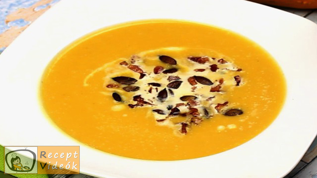 sütőtök krémleves recept, sütőtök krémleves elkészítése - Recept Videók