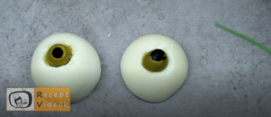 Halloweeni süti recept (tojás szemek) 6. lépés