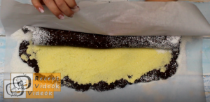 Kókuszos keksztekercs recept, kókuszos keksztekercs elkészítése 6. lépés