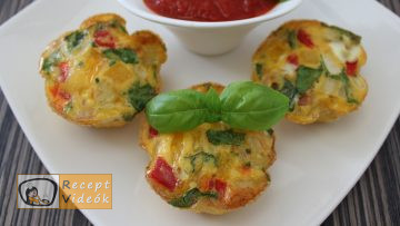 Tojás muffinok recept, tojás muffinok elkészítése - Recept Videók