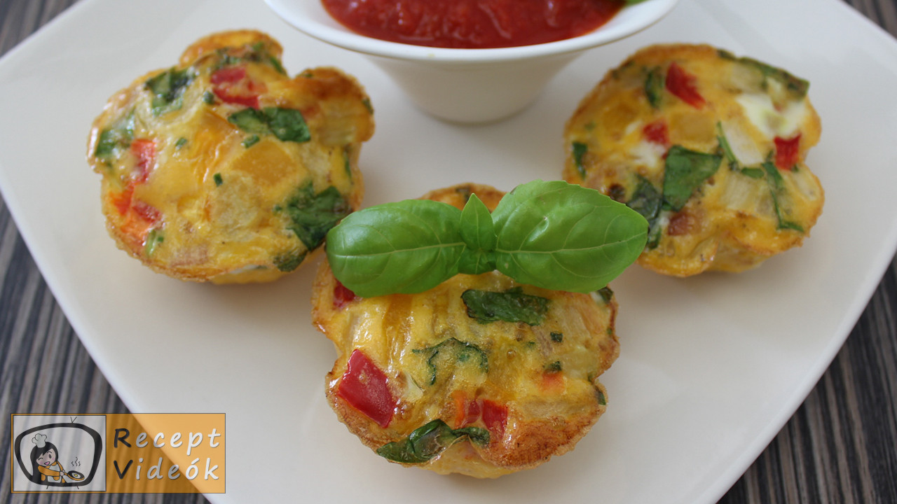 Tojás muffinok recept, tojás muffinok elkészítése - Recept Videók