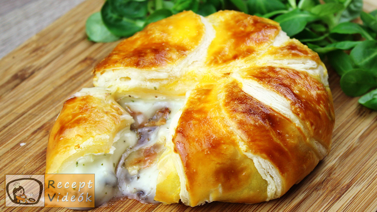 Töltött camembertes buci recept elkészítése - Recept Videók