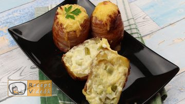 Töltött krumpli recept, töltött krumpli elkészítése - Recept Videók