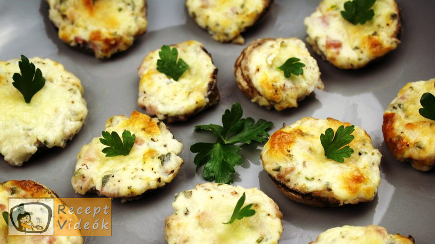 Sajtkrémmel töltött gomba