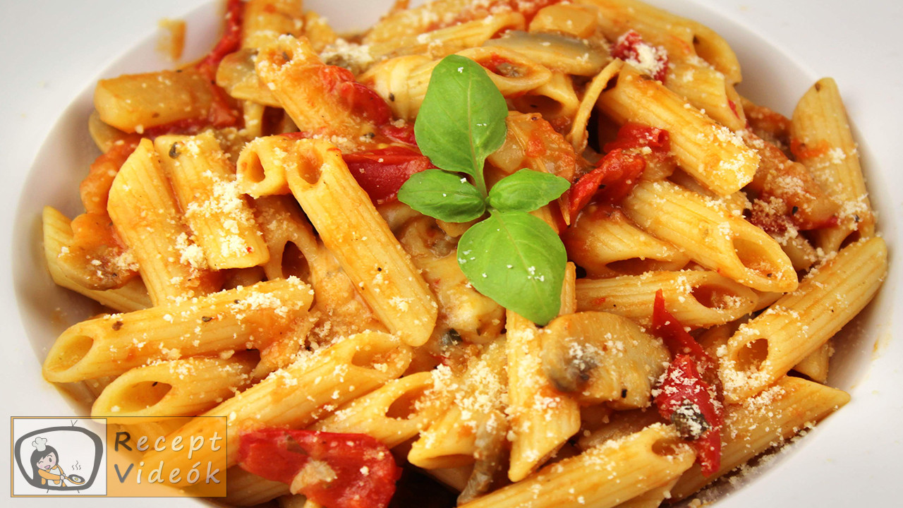 Zöldséges penne recept, zöldséges penne elkészítése - Recept Videók