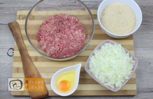 Töltött fasírt recept, töltött fasírt elkészítése 1. lépés