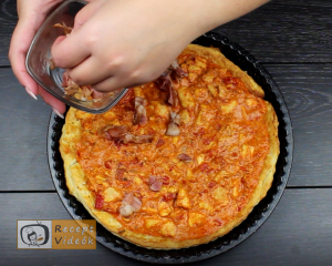 Baconös-húsos pite recept, baconös-húsos pite elkészítése 10. lépés
