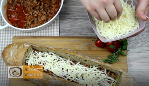 Lasagne baguette recept, lasagne baguette elkészítése 10. lépés