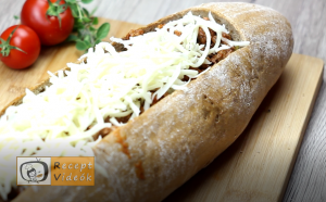 Lasagne baguette recept, lasagne baguette elkészítése 11. lépés