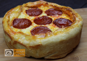 Rakott mini pizza recept, rakott mini pizza elkészítése 7. lépés