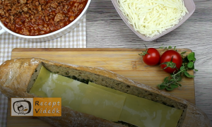 Lasagne baguette recept, lasagne baguette elkészítése 8. lépés