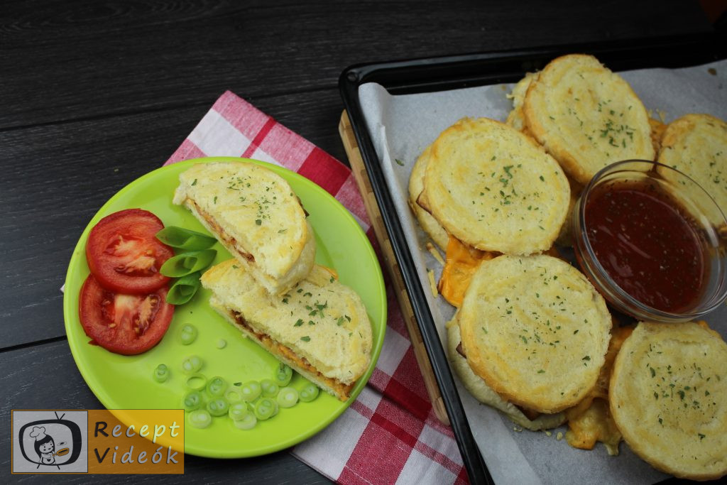  melegszendvics koszorú recept, melegszendvics koszorú elkészítése - Recept Videók