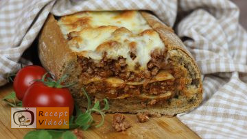 Lasagne baguette recept, lasagne baguette elkészítése - Recept Videók