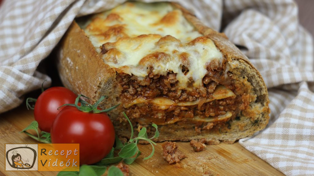 Lasagne baguette recept, lasagne baguette elkészítése - Recept Videók
