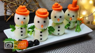 Karácsonyi diy kreatív recept ötletek, asztaldíszek - Tojáshóember - Recept Videók