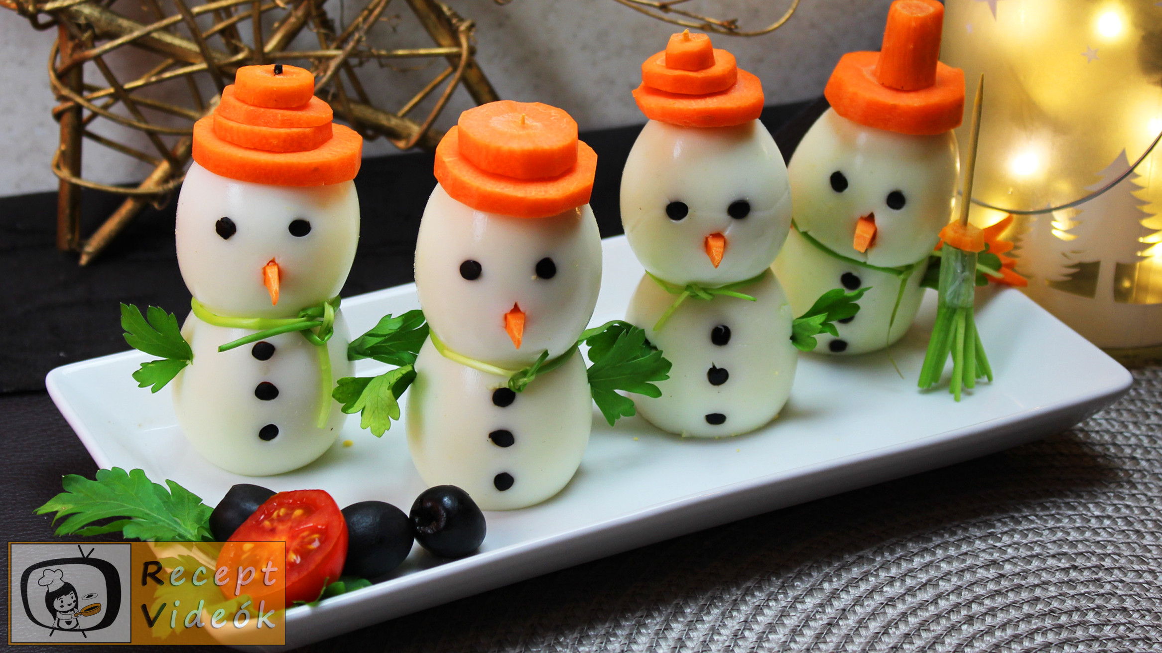 Karácsonyi diy kreatív recept ötletek, asztaldíszek - Tojáshóember - Recept Videók Karácsonyi diy kreatív recept ötletek, asztaldíszek - Tojáshóember - Recept Videók
