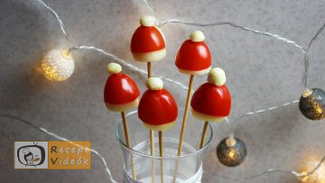 Karácsonyi diy kreatív recept ötletek, asztaldíszek - Mikulás sapka - Recept Videók