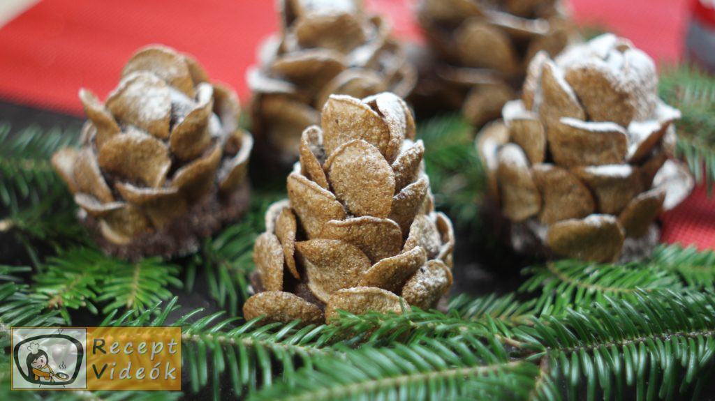 Karácsonyi diy kreatív recept ötletek, asztaldíszek (Havas tobozok) - Recept Videók