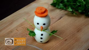 Karácsonyi diy kreatív recept ötletek, asztaldíszek - Tojáshóember - Recept Videók