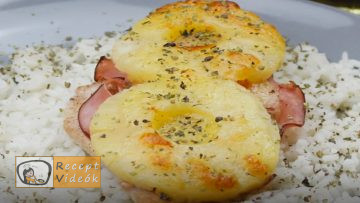 Ananászos-sajtos csirkemell recept, ananászos-sajtos csirkemell elkészítése - Recept Videók