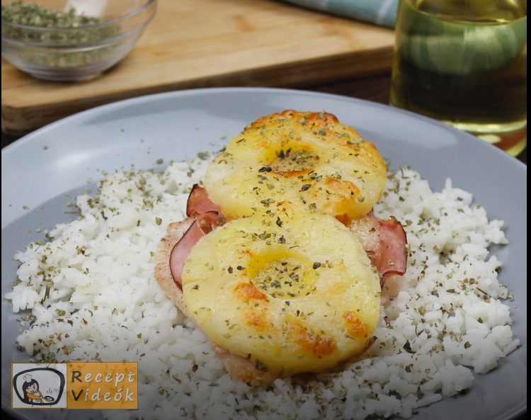Ananászos-sajtos csirkemell recept, ananászos-sajtos csirkemell elkészítése - Recept Videók