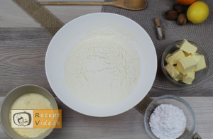 Bejgli recept, bejgli elkészítése 1. lépés